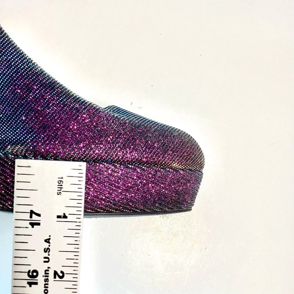 Nine & Company Iridescent Purple Stiletto Heels Size 7